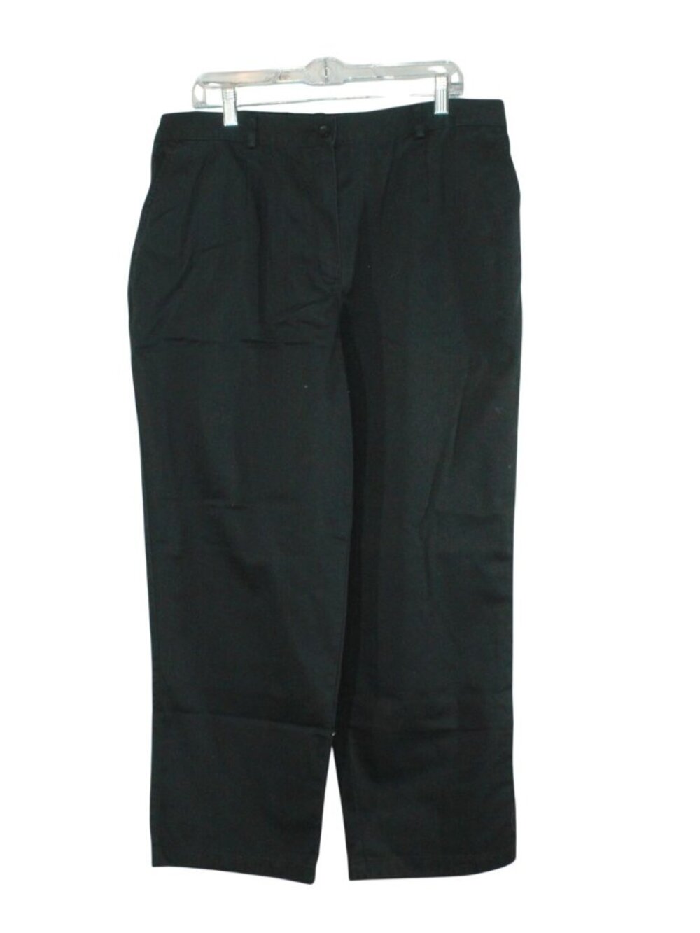 LL Bean Women's Pants Size 20 Pet Navy Cotton Classic Fit High Rise Preppy Work